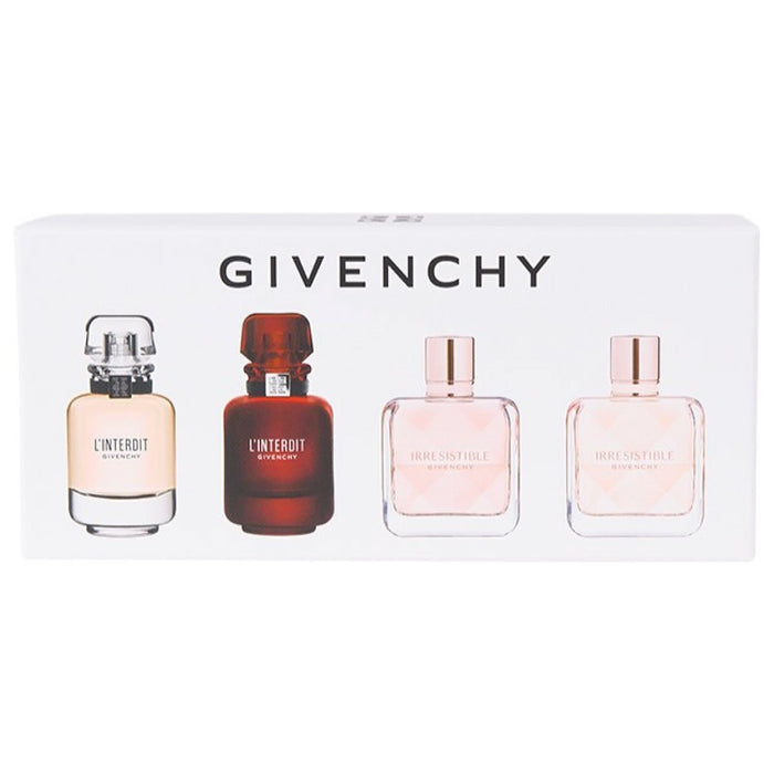 Givenchy Miniatures Gift Set 10ml L'Interdit EDP + 10ml L'Interdit Rouge EDP + 8ml Irresistible EDP + 8ml Irresistible Fraiche EDT - Fragrance at MyPerfumeShop by Givenchy