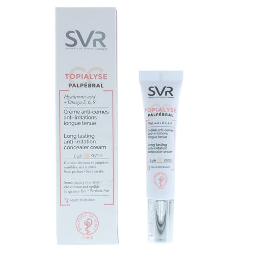 SVR Laboratoires Topialyse Palpbral CC Long Lasting Anti-Irritation Concealer Cream SPF20 7ml - Light - Cosmetics at MyPerfumeShop by SVR Laboratoires