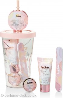 The Kind Edit Co. Bubble Boutique Travel Cup Gift Set 30ml Hand Lotion + 10g Lip Balm + Nail File + Travel Cup & Straw - Bath & Body at MyPerfumeShop by The Kind Edit Co.