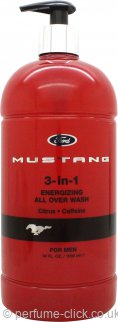 Mustang 3-In-1 Invigorating Body Wash 1000ml - Red - Body Wash at MyPerfumeShop by Mustang