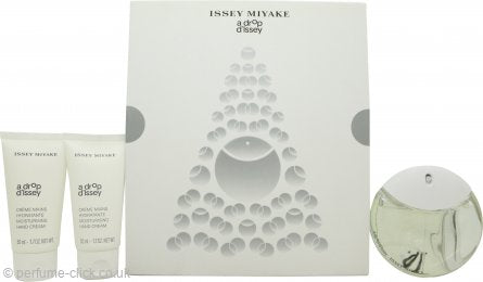 Issey Miyake A Drop d'Issey Gift Set 50ml EDP + 2 x 50ml Hand Cream - Eau de Parfum at MyPerfumeShop by Issey Miyake