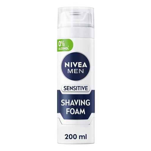 Nivea For Men Shaving Foam Sensitive 200ml - Shaving Soap/Foam/Gel at MyPerfumeShop by Nivea