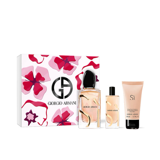 Giorgio Armani Si Gift Set 100ml EDP + 50ml Body Lotion + 15ml EDP - Fragrance at MyPerfumeShop by Giorgio Armani