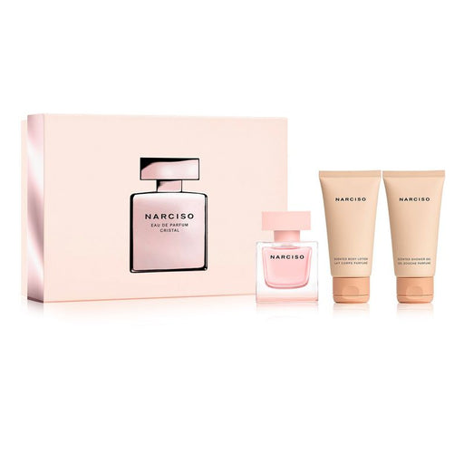 Narciso Rodriguez Cristal 3 Piece Gift Set: Eau de Parfum 50ml - Body Lotion 50ml - Shower Gel 50ml - Gift Set at MyPerfumeShop by Narciso Rodriguez