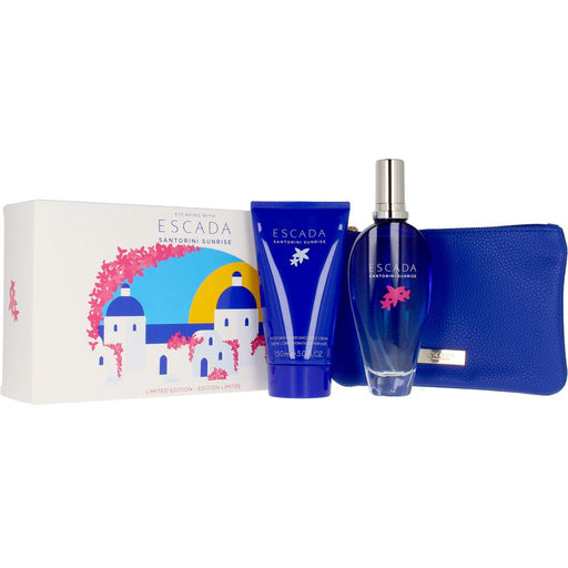 Escada Santorini Sunrise Gift Set 100ml EDT + 150ml Body Lotion + Pouch - Body Moisturisers at MyPerfumeShop by Escada