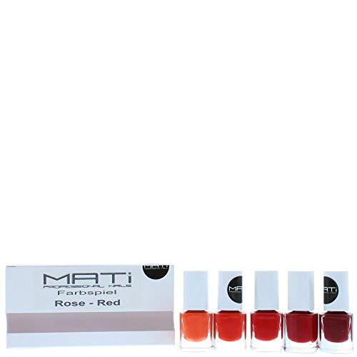 MATI Professional Nail Polish Gift Set 5 ml Red/Rose - Cosmetics at MyPerfumeShop by MATI