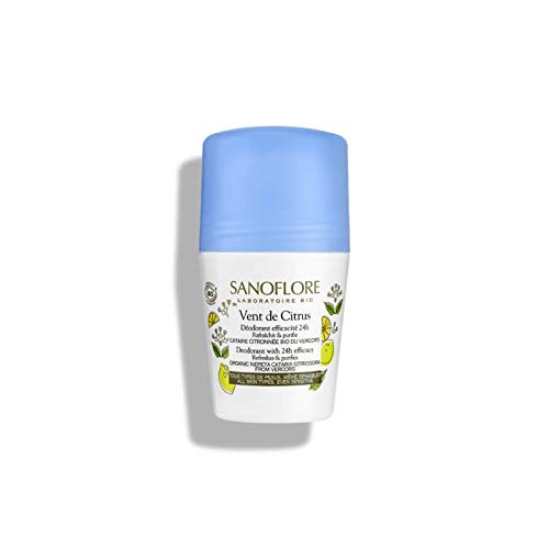 Sanoflore 24HR Citrus Fresh No Stain Deodorant Roll-On 50ml - Deodorant Roll On at MyPerfumeShop by Sanoflore