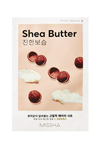 Missha Airy Fit Sheet Mask 19g - Shea Butter - Face Mask at MyPerfumeShop by Missha