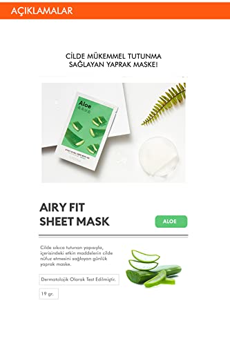 Missha Airy Fit Sheet Mask 19g - Aloe - Face Mask at MyPerfumeShop by Missha