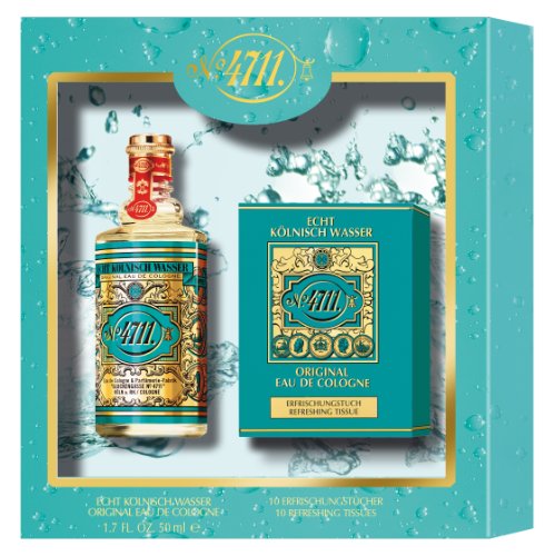 4711 Original Eau De Cologne 50ml & Refreshing Tissues Gift Set - Perfume & Cologne at MyPerfumeShop by 4711