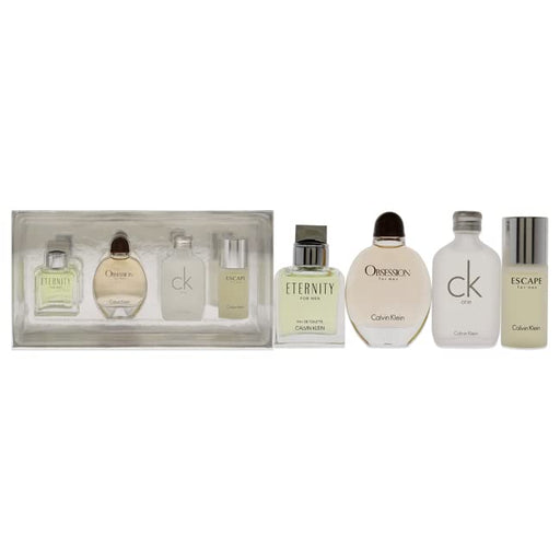 Calvin Klein Men Mini Eau De Toilette Gift Set 4 X 15ml (Obsession,CK One,Escape,Eternity) - Gift Set at MyPerfumeShop by Calvin Klein