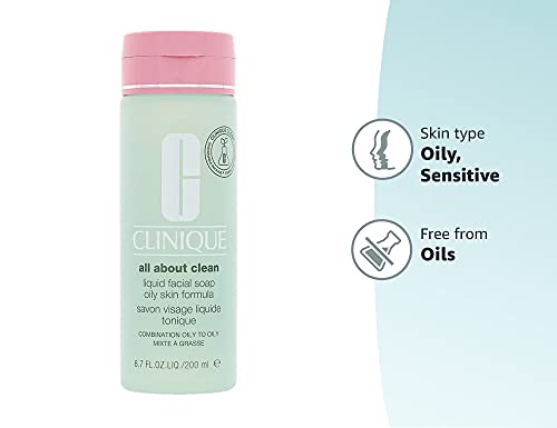 Clinique Cleansing Range Liquid Facial Soap 200ml Oily Skin | DNL - Cleansers at MyPerfumeShop by Clinique