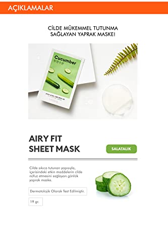 Missha Airy Fit Sheet Mask 19g - Cucumber - Face Mask at MyPerfumeShop by Missha