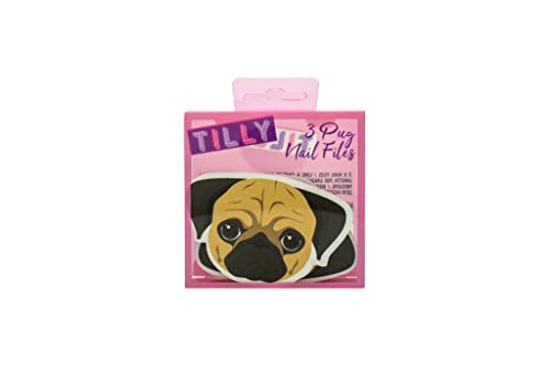 Tilly & Friends Pug Nail Files Gift Set 3 x Nail Files - Nail Files & Buffers at MyPerfumeShop by Tilly