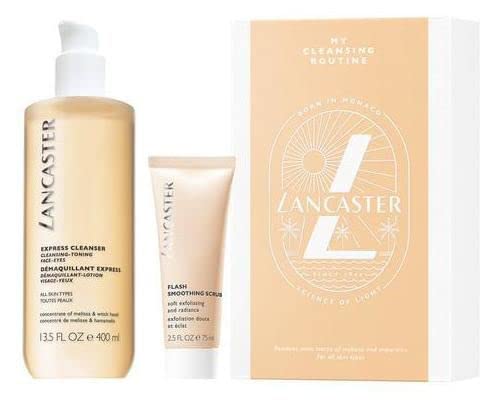 Lancaster Skin Essentials Duo 400ml Express Cleanser + 75ml Flash Smoothing Scrub - Skincare at MyPerfumeShop by Lancaster