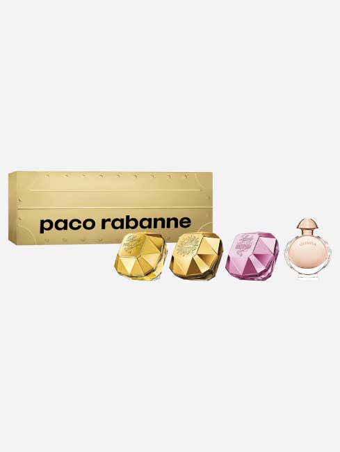 Paco Rabanne Miniatures Gift Set 5ml Lady Million EDP + 5ml Lady Million Empire EDP + 5ml Lady Million Fabulous EDP + 6ml Olympea EDP - Eau de Parfum at MyPerfumeShop by Paco Rabanne