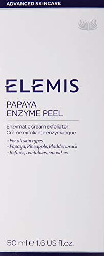 Elemis Papaya Enzyme Peel Gentle Face Exfoliator Infused with Natural Fruit Enzymes Non-Abrasive Cream Exfoliator to Smooth and Revitalise Facial Exfoliator to Clarify Tired Skin 50 ml - Cleansers at MyPerfumeShop by Elemis