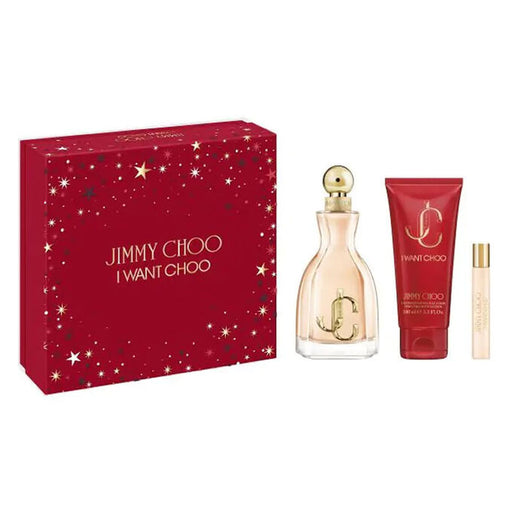 Jimmy Choo I Want Choo Gift Set 100ml EDP + 100ml Body Lotion + 7.5ml EDP - For Her at MyPerfumeShop by Jimmy Choo