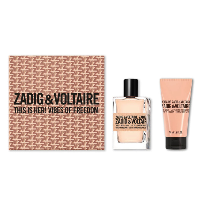 Zadig & Voltaire This is Her! Vibes of Freedom Gift Set 50ml EDP + 50ml Body Lotion - Fragrance at MyPerfumeShop by Zadig & Voltaire