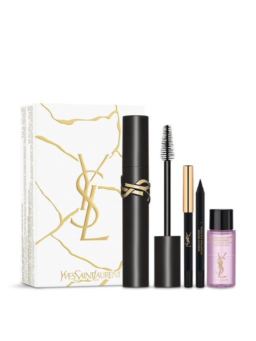 Yves Saint Laurent Lash Clash Gift Set 8ml Lash Clash Mascara - 01 Black + Mini Dessin du Regard Eyeliner - Black + 8ml Expert Makeup Remover - Mascara at MyPerfumeShop by Yves Saint Laurent