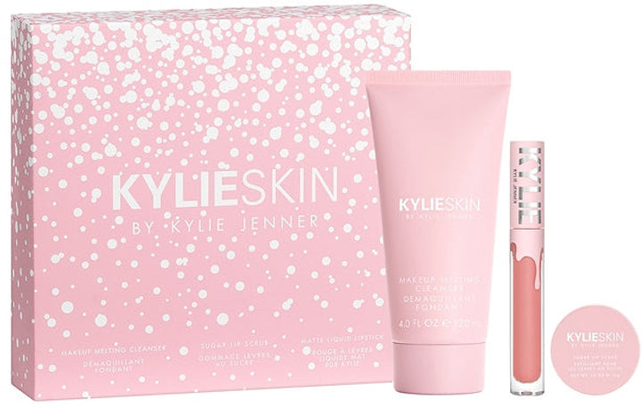 Kylie By Kylie Jenner Kylie Skin Gift Set – 120ml Cleanser, 10g Lip Scrub, 3ml Liquid Lipstick