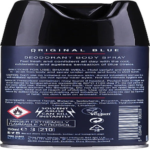 Blue Stratos Parfums Bleu Limited Body Spray 150ml - Fragrance at MyPerfumeShop by Blue Stratos