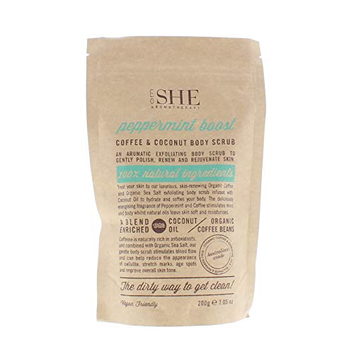 Om She Aromatherapy Coffee & Coconut Peppermint Boost Body Scrub 200G - Skincare at MyPerfumeShop by Om She Aromatherapy