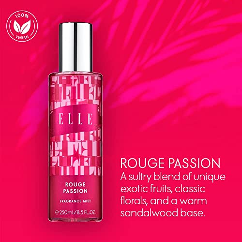 ELLE Rouge Passion Fragrance Mist 250ml - Eau de Toilette at MyPerfumeShop by ELLE