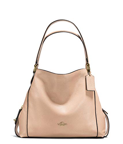 Coach Edie 31 Pebbled Leather Beechwood/Light Gold Shoulder Bag - Cosmetics at MyPerfumeShop by Coach