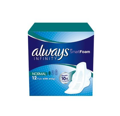 Always Infinity Sanitary Pad Normal Wing x 12 - Sanitary Towels at MyPerfumeShop by Always