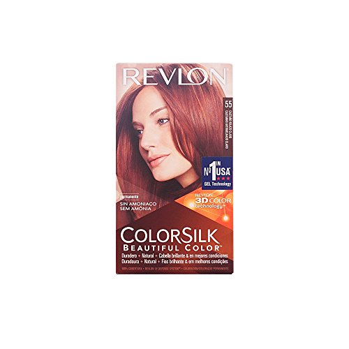 Revlon ColorSilk Permanent Hair Colour - 55 Light Reddish Brown - Haircare at MyPerfumeShop by Revlon