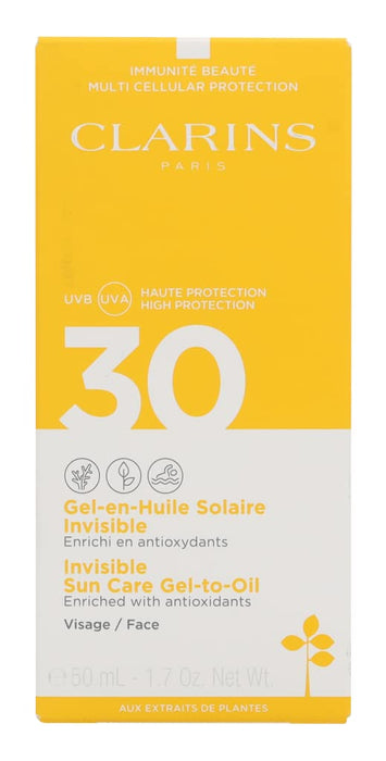 Clarins Invisible Sun Care Gel-To-Oil UVB/UVA 30 50ml - Face at MyPerfumeShop by Clarins