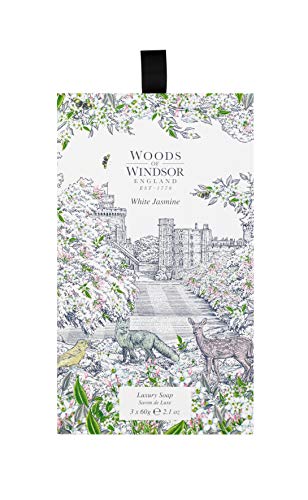 Woods of Windsor White Jasmine Soap 3 x 60g - Toiletries at MyPerfumeShop by Woods of Windsor