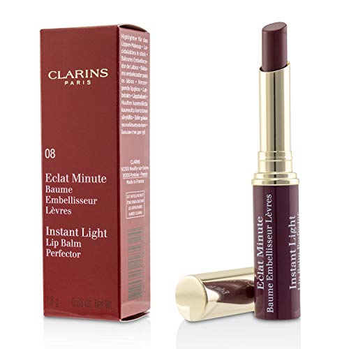 Clarins Instant Light No.08 Plum Lip Balm Perfector 1.8g - Lip Balm at MyPerfumeShop by Clarins