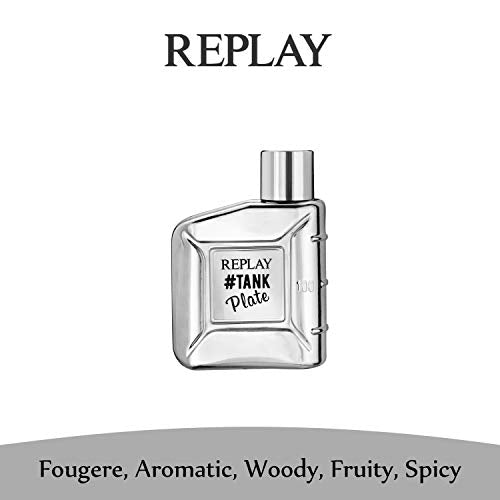 Replay #Tank Plate for Him Eau de Toilette 100ml Spray - Eau de Toilette at MyPerfumeShop by Replay