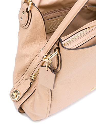 Coach Edie 31 Pebbled Leather Beechwood/Light Gold Shoulder Bag - Cosmetics at MyPerfumeShop by Coach