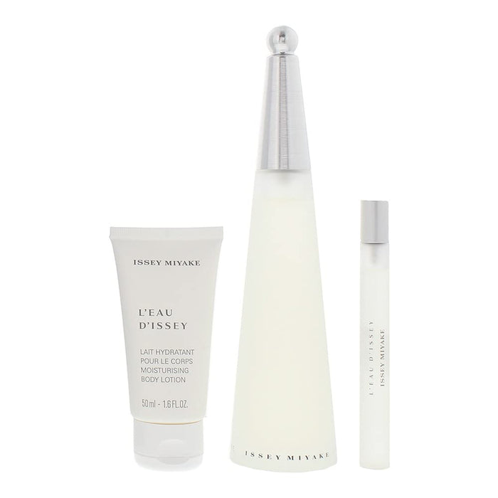 Issey Miyake L'eau D'issey 3 Piece Gift Set: Eau De Toilette 100ml - Eau De Toilette 10ml - Body Lotion 50ml - Gift Set at MyPerfumeShop by Issey Miyake