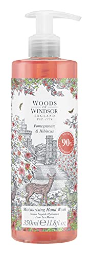 Woods of Windsor Pomegranate & Hibiscus Hand Wash 350ml - Toiletries at MyPerfumeShop by Woods of Windsor