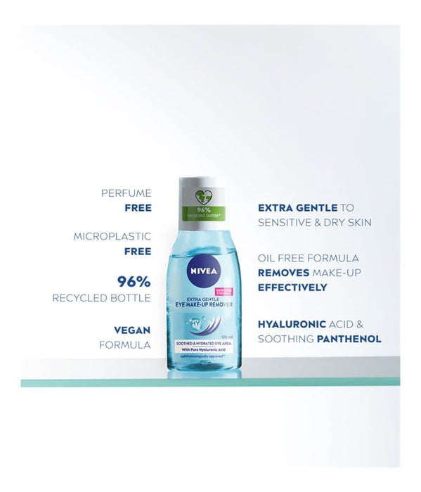 Nivea Daily Essentials Extra Gentle Eye Make Up Remover - 125ml - Regime Skin Care at MyPerfumeShop by Nivea