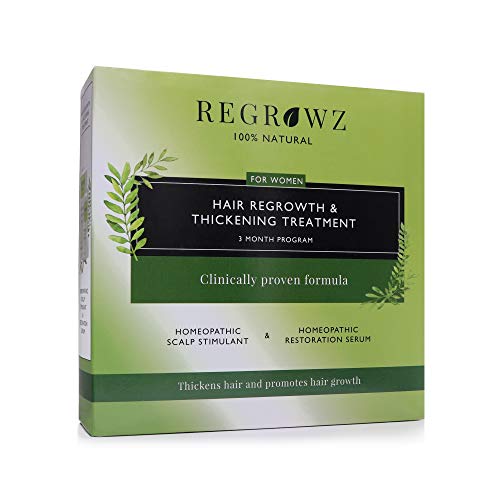 Regrowz Hair Growth & Thickening Treatment Three Months Supply Haircare Set Gift Set : Scalp Treatment 75ml - Serum 75ml - Comb - Haircare at MyPerfumeShop by Regrowz