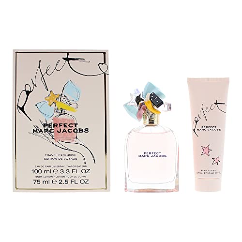 Marc Jacobs Perfect 2 Piece Gift Set: Eau De Parfum 100ml - Body Lotion 75ml - Gift Set at MyPerfumeShop by Marc Jacobs