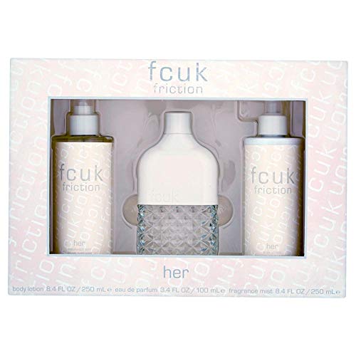 FCUK Friction Her Gift Set 100ml EDT + 250ml Body Lotion + 250ml Fragrance Mist - Perfume & Cologne at MyPerfumeShop by FCUK