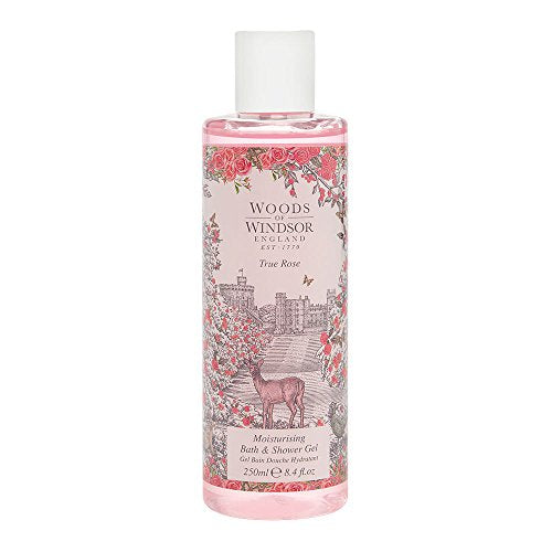 Woods Of Windsor True Rose Bath & Shower Gel 250ml - Bath & Shower at MyPerfumeShop by Woods Of Windsor