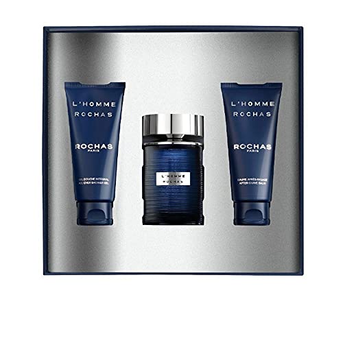 Rochas L'Homme Gift Set 100ml EDT + 100ml Aftershave Balm + 100ml Shower Gel - Eau de Toilette at MyPerfumeShop by Rochas