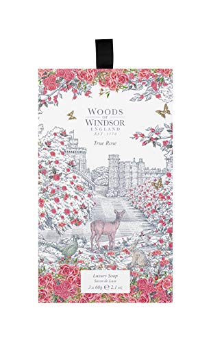 Woods Of Windsor True Rose Soap 60g 3 Pieces - Bath & Shower at MyPerfumeShop by Woods Of Windsor