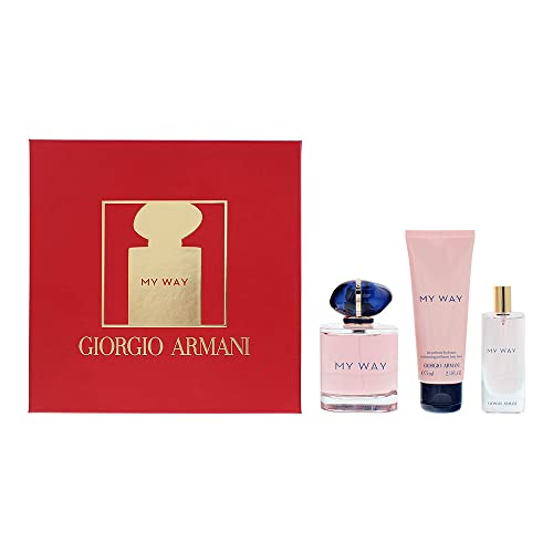 Giorgio Armani My Way Gift Set 90ml EDP + 15ml EDP + 75ml Body Lotion - Eau de Parfum at MyPerfumeShop by Giorgio Armani