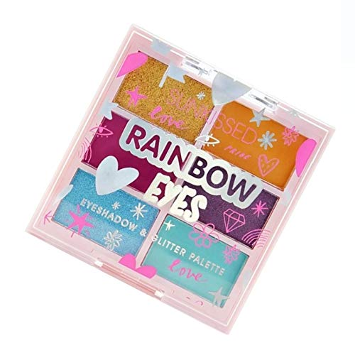 Sunkissed Rainbow Eyes Eyeshadow & Glitter Palette 7.8g - Cosmetics at MyPerfumeShop by Sunkissed