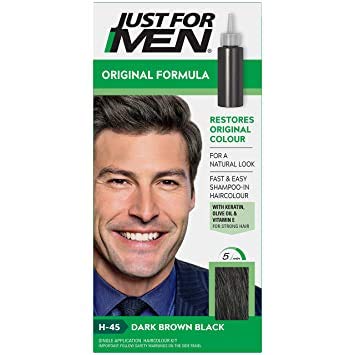 Just For Men Hair Colorant Dark Brown/Black H45+ - Hair Styling at MyPerfumeShop by Just For Men