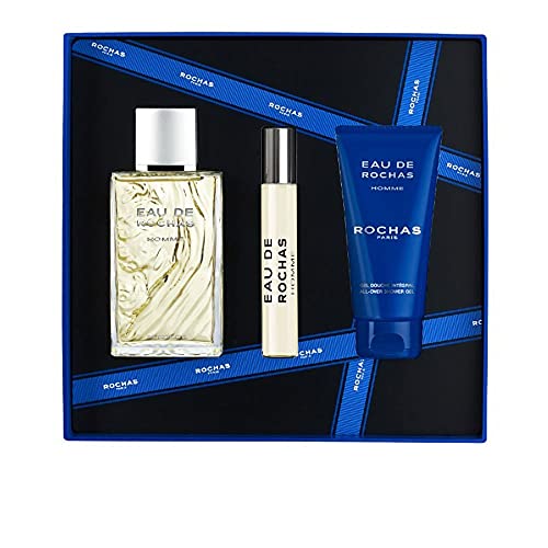 Rochas Eau De Homme Gift Set 100ml EDT + 100ml Shower Gel + 20ml EDT - Fragrance at MyPerfumeShop by Rochas