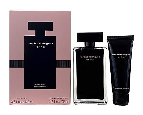 Narciso Rodriguez For Her Gift Set 100ml Edt + 75ml Body Lotion - Perfume & Cologne at MyPerfumeShop by Narciso Rodriguez